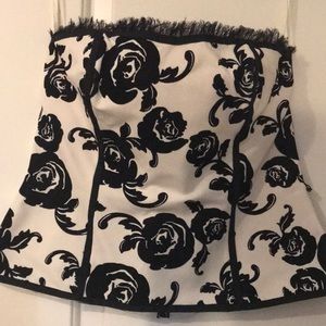 White House Black Market strapless corset.